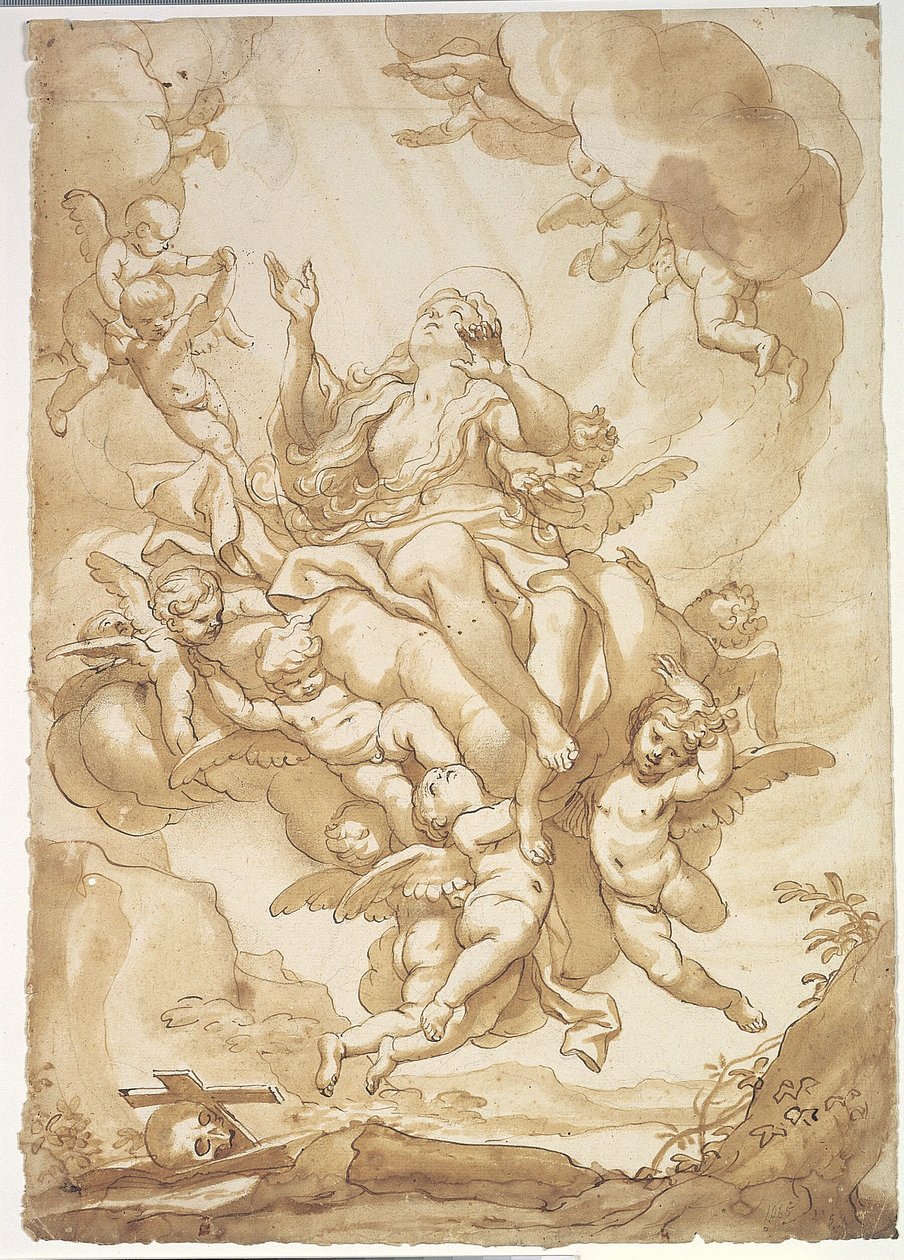 Himmelfahrt der Heiligen Maria Magdalena von Domenico Piola