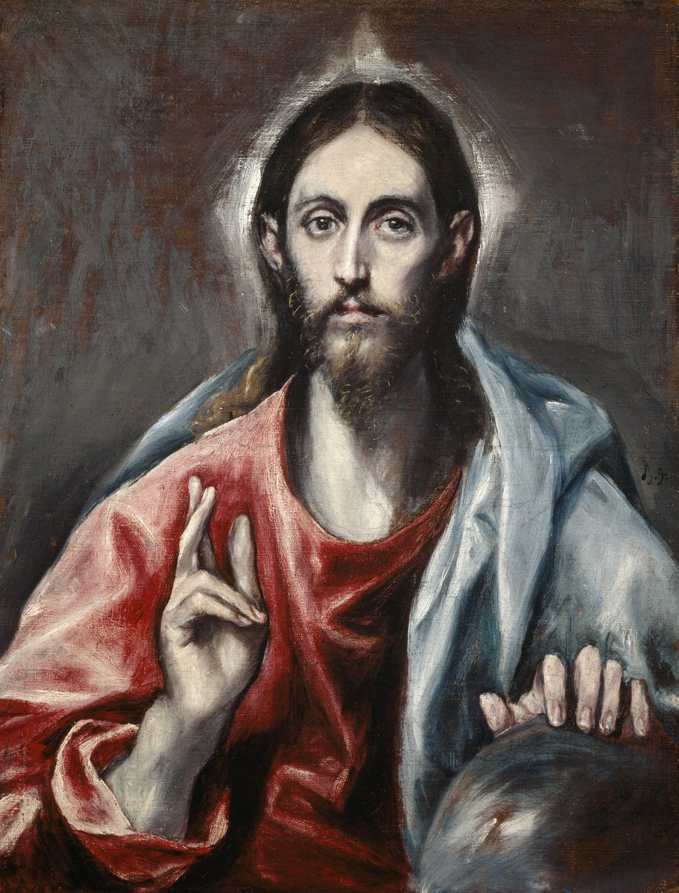 Christus segnet (Der Erlöser der Welt) von El Greco