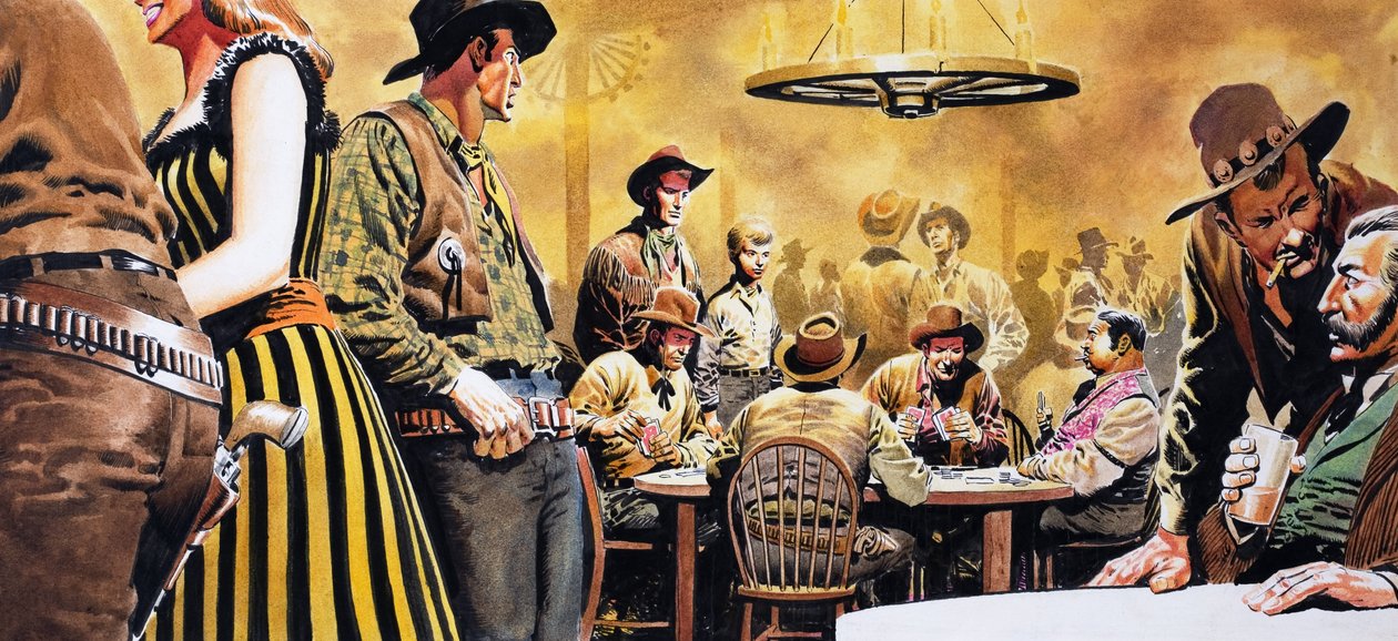 Wildwest-Saloon von Don Lawrence