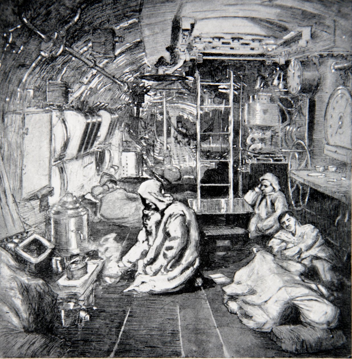 Acht Glocken, Mitternacht, Illustration aus 
