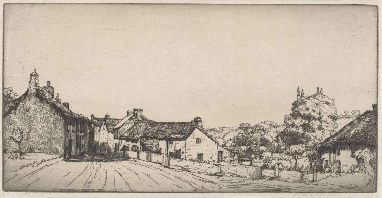 Ein Dorf in Devonshire von Donald Shaw MacLaughlan