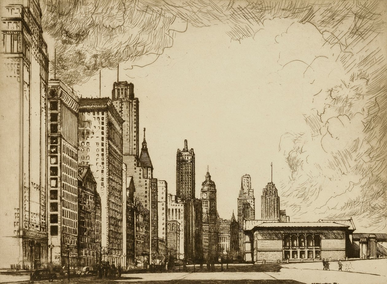 Chicago, Michigan Avenue Nr. 2 von Donald Shaw MacLaughlan