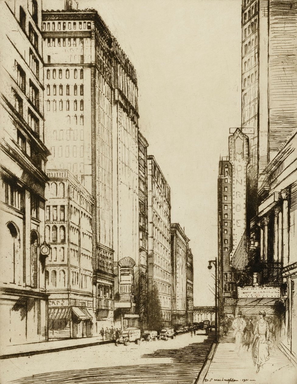 Chicago, Monroe Street von Donald Shaw MacLaughlan