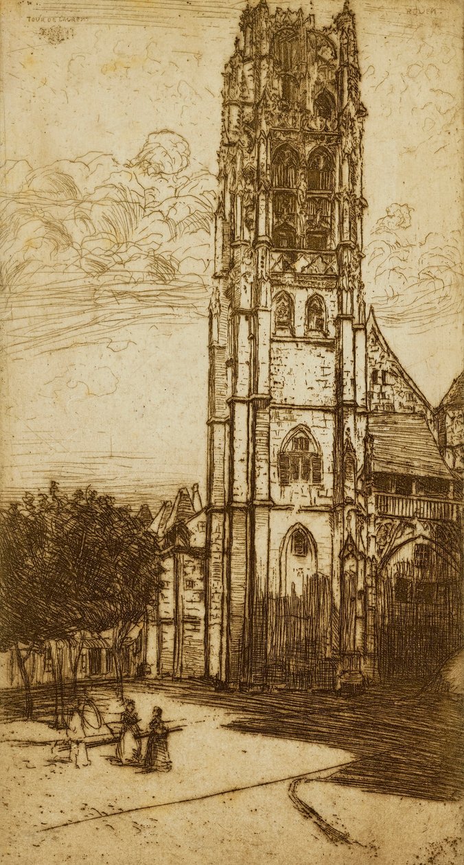 Turm St. Laurent, Rouen von Donald Shaw MacLaughlan