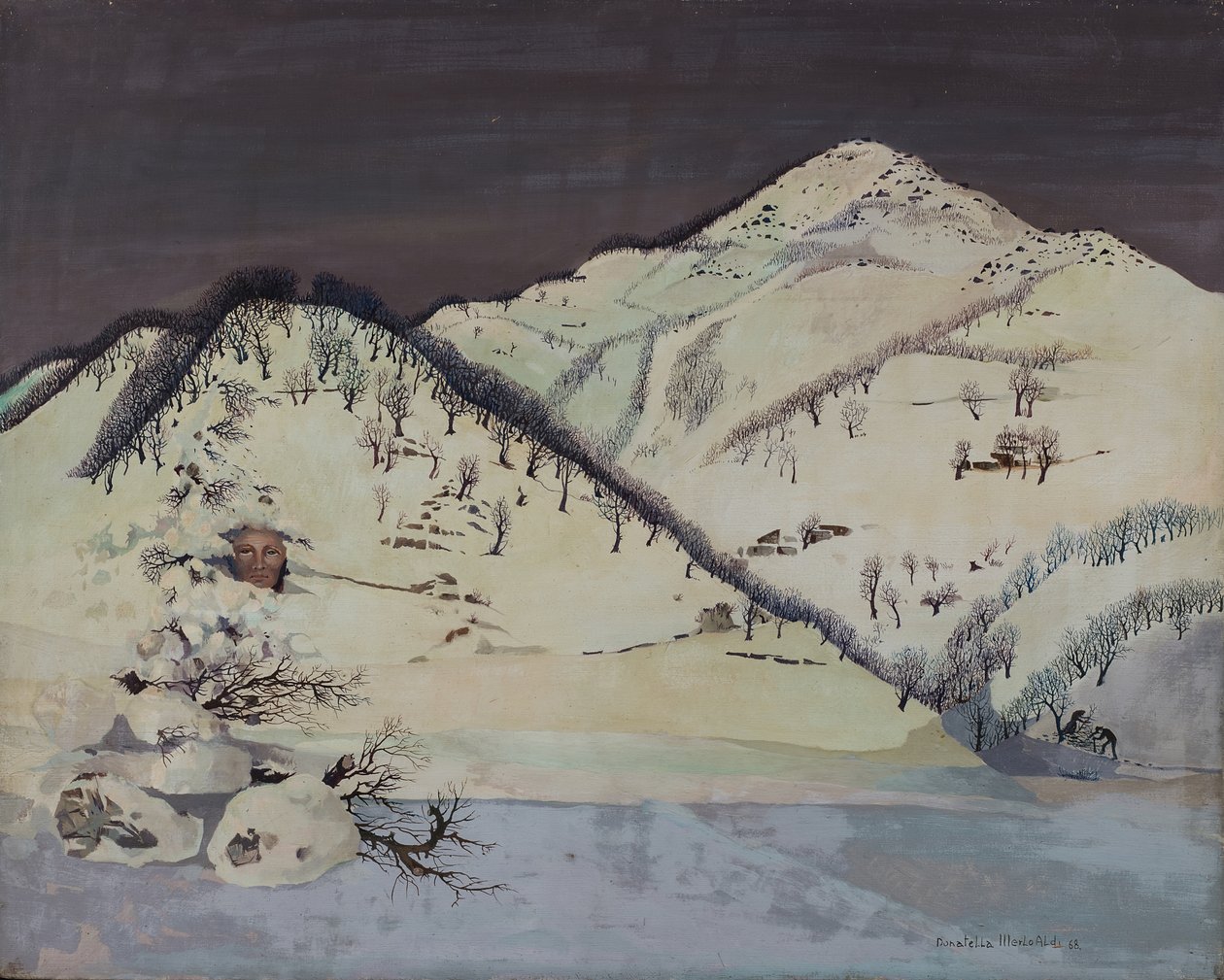 Der Mann im Schnee von Donatella Merlo