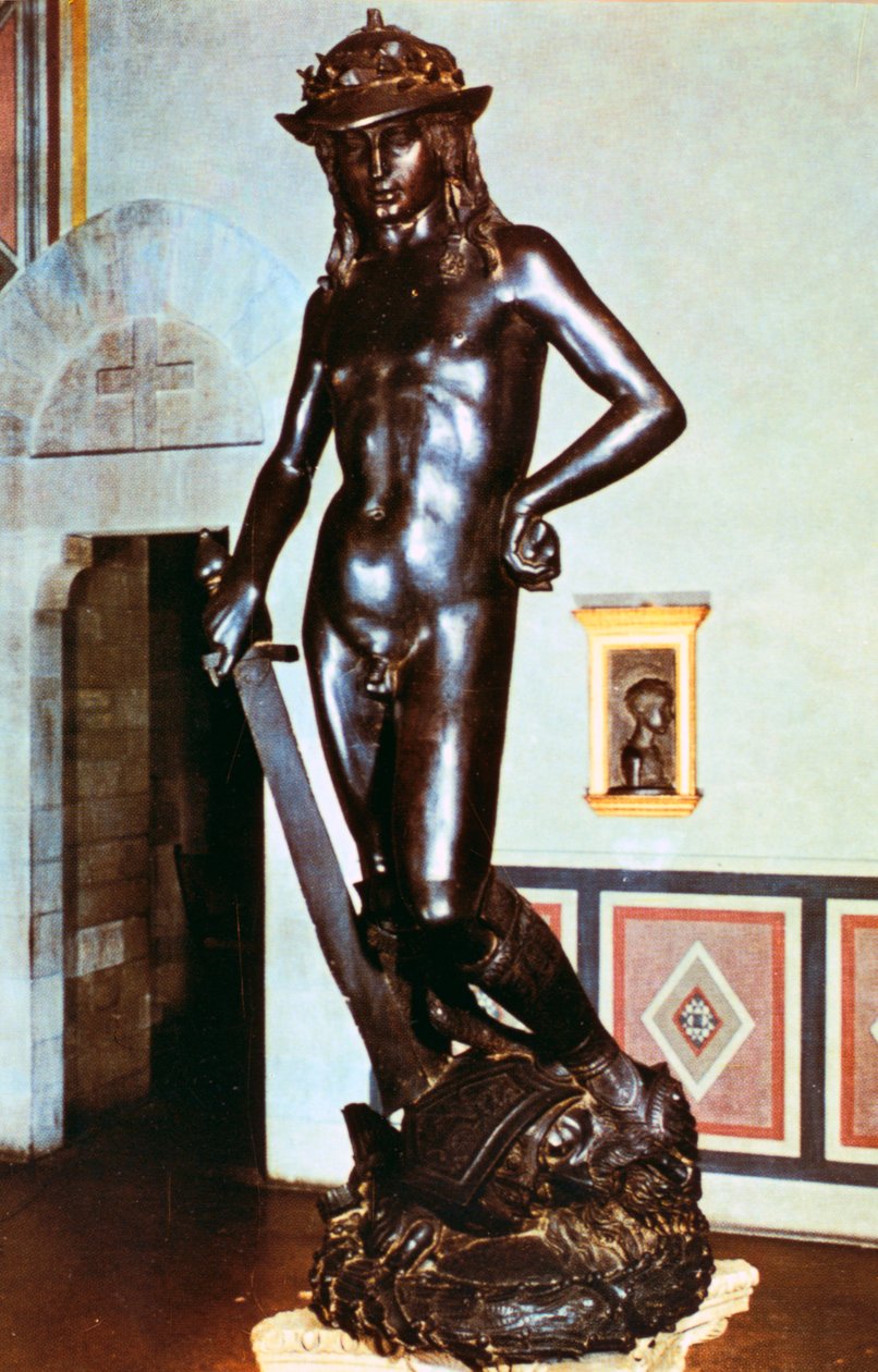 Bronzestatue von David, um 1430-1440 von Donatello