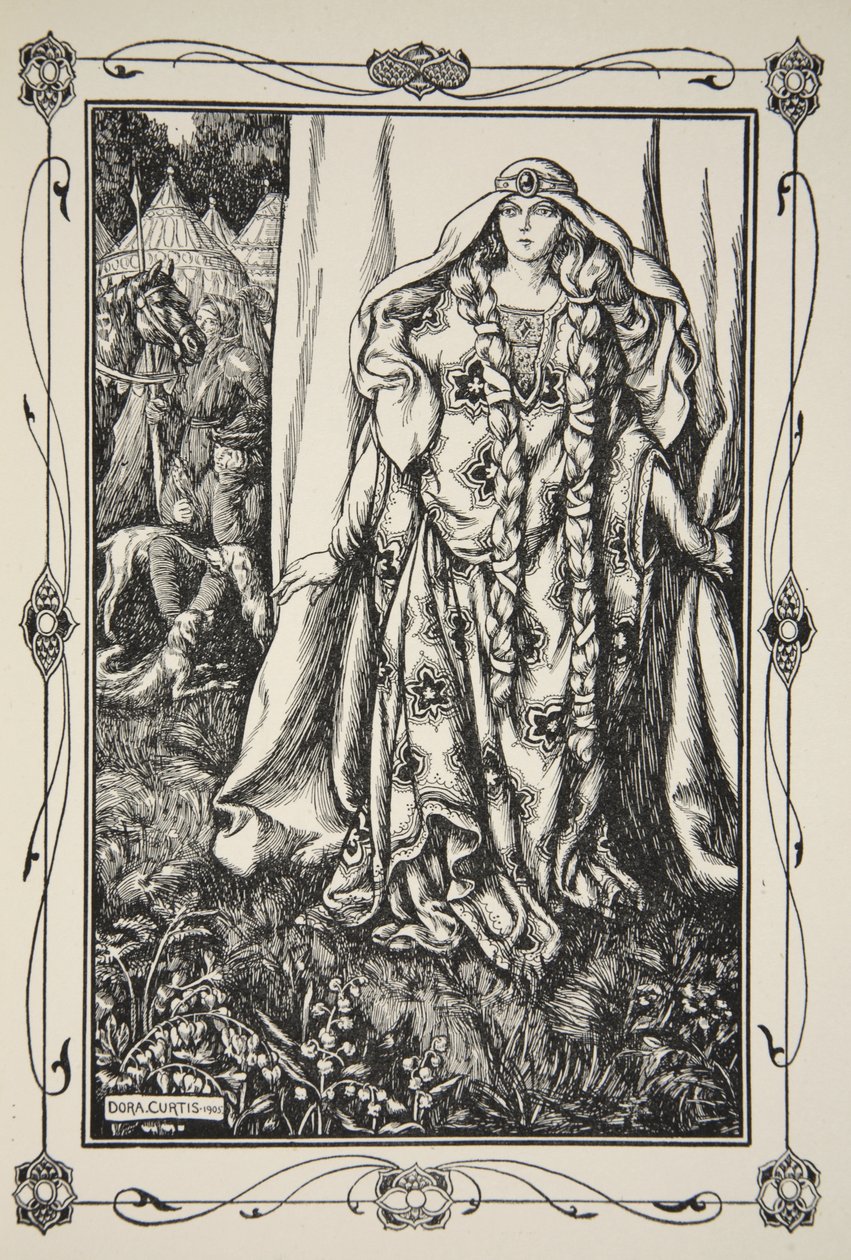 An der Tür stand eine Dame, Illustration aus 
