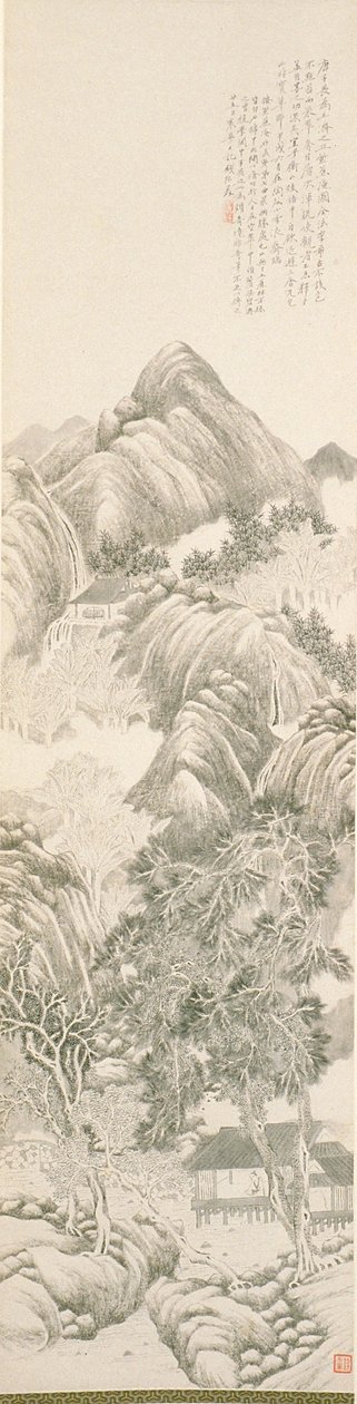 Der lila Plantain-Rückzug nach Tang Yin von Du Qian