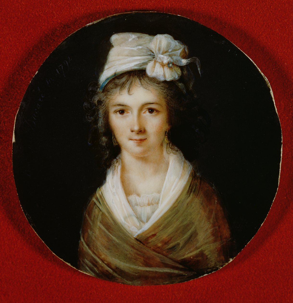 Porträtminiatur, vermutlich von Claire Lacombe, 1792 von Ducare