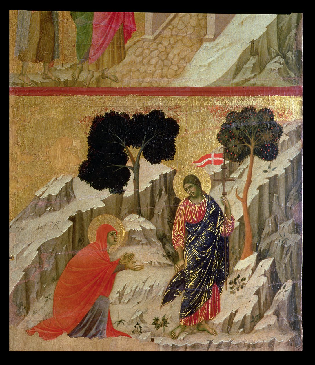 Maesta: Noli Me Tangere, 1308-11 von Duccio di Buoninsegna