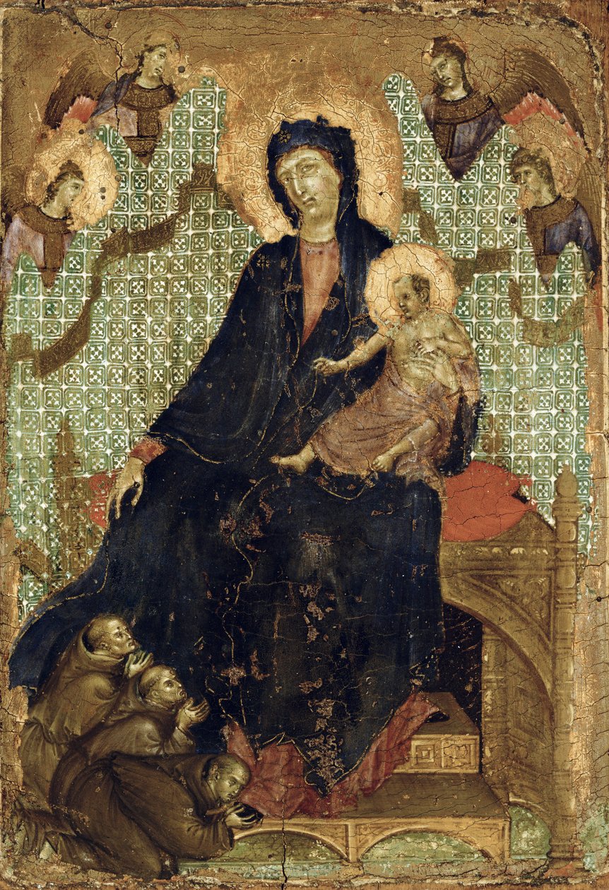 Jungfrau der Franziskaner, ca. 1300 von Duccio di Buoninsegna