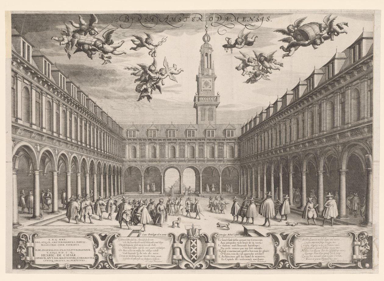 Amsterdamer Börse, 1609 von Dutch School