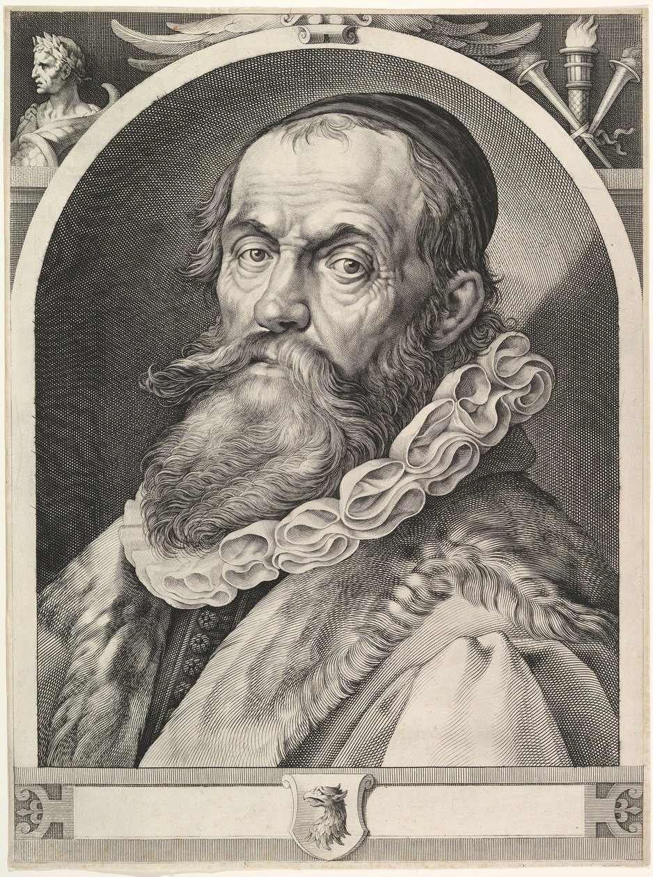 Porträt von Hendrick Goltzius, veröffentlicht 1617 von Dutch School