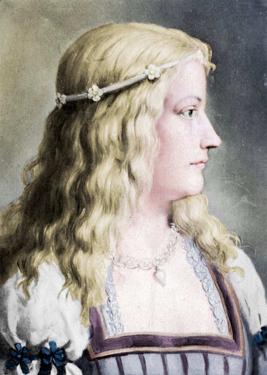 Lucrezia Borgia 1480-1519, ca. 18. Jahrhundert von E Hader
