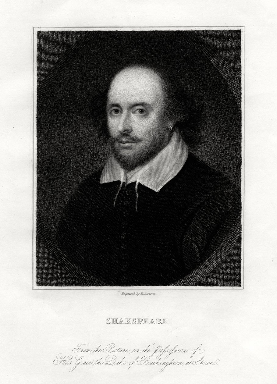 William Shakespeare, englischer Dramatiker von E. Scriven
