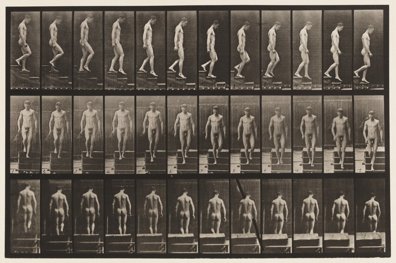 Tafel 125. Treppenabstieg von Eadweard Muybridge