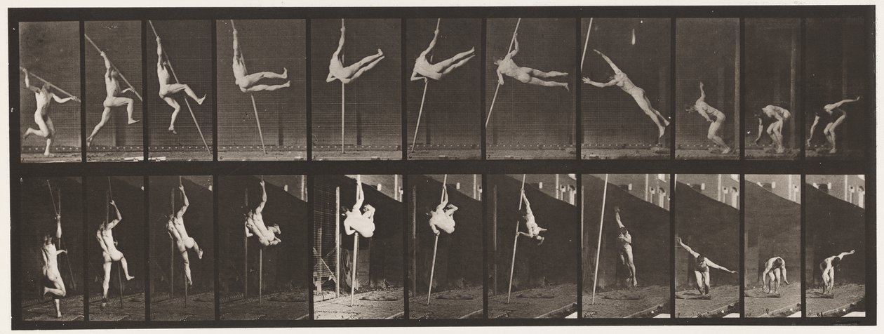 Tafel 164. Springen; Stabhochsprung von Eadweard Muybridge
