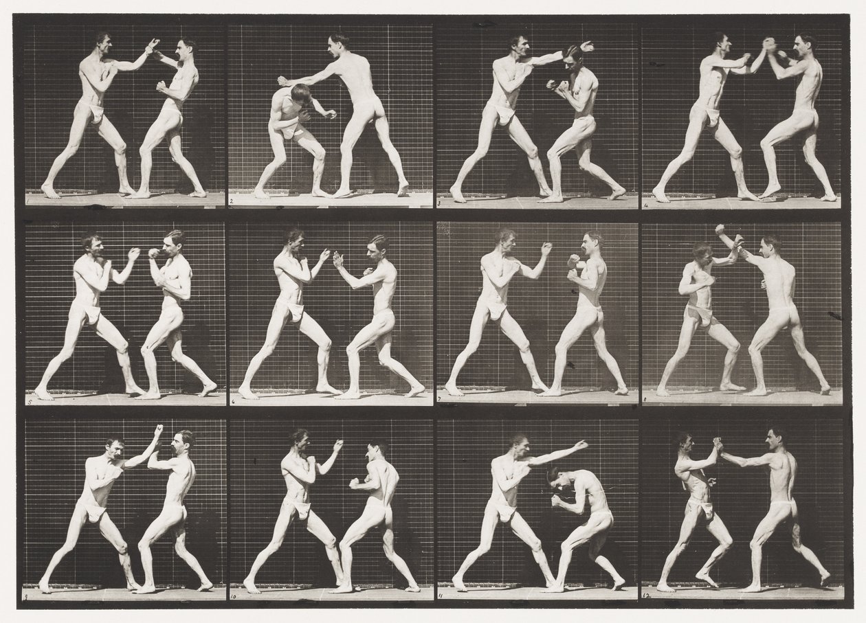 Tafel 336. Boxen; Offene Hand (Schuhe) von Eadweard Muybridge