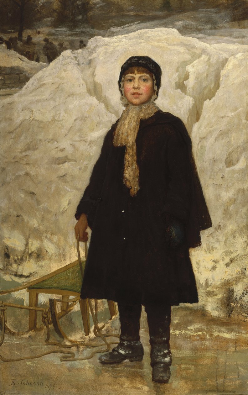 Porträt eines Kindes von Eastman Johnson