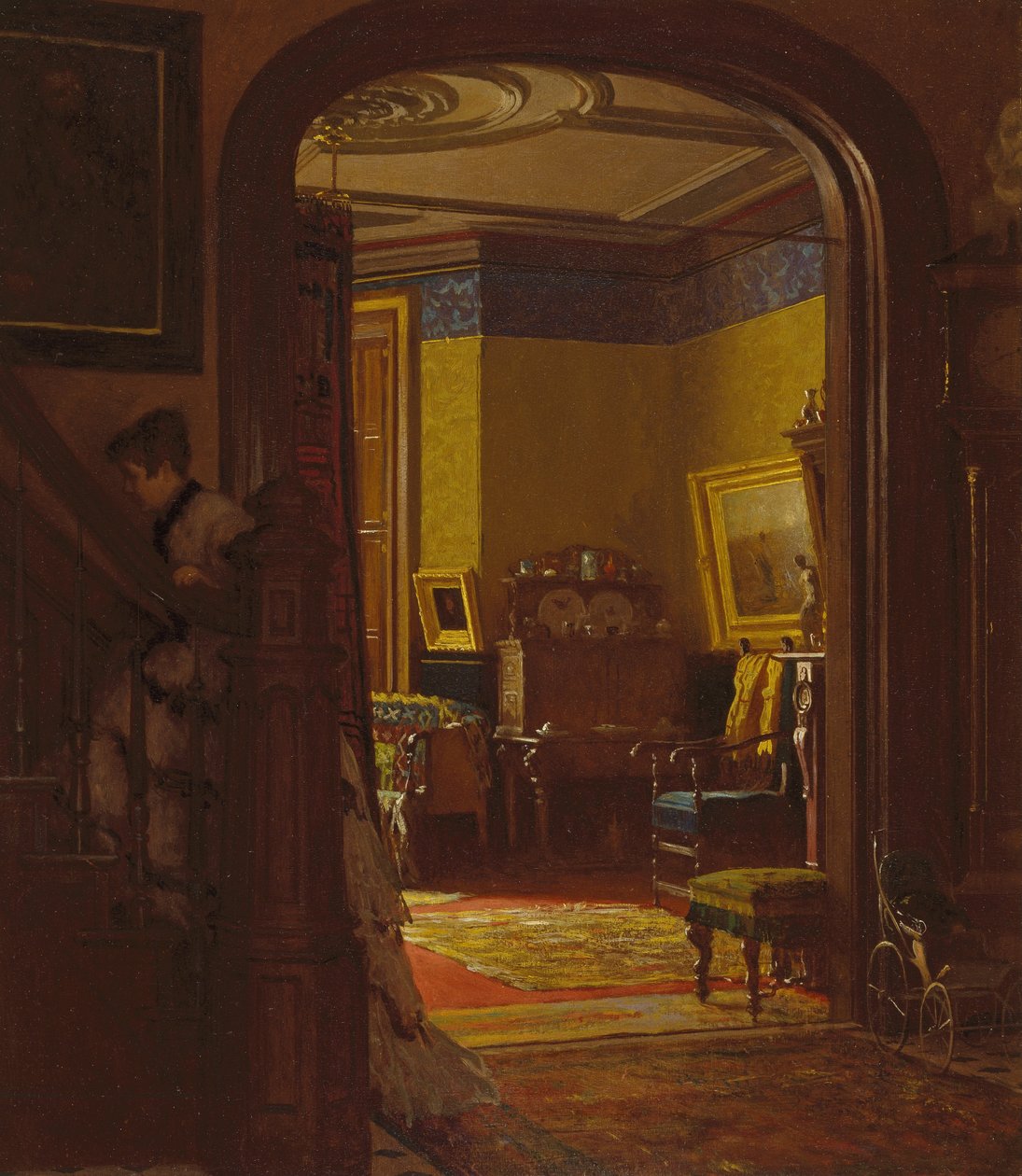 Nicht zu Hause von Eastman Johnson