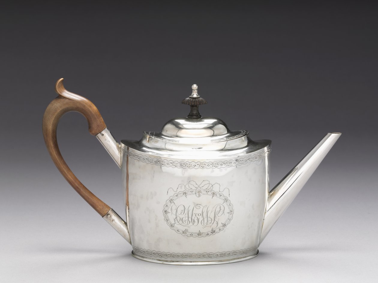 Teekanne, 1790-1810 von Ebenezer Moulton