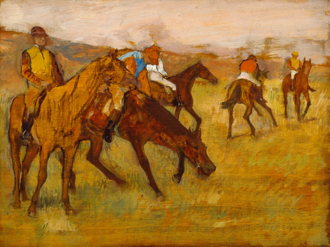 Vor dem Rennen von Edgar Degas