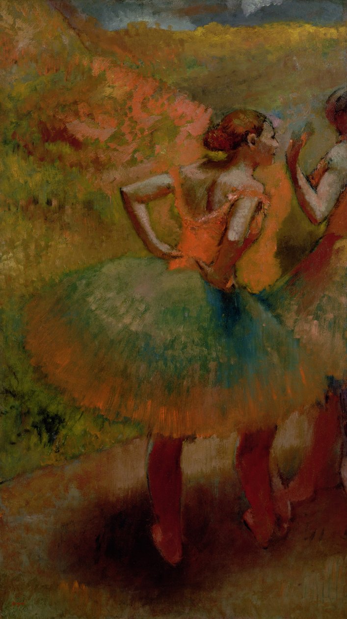 Tänzerinnen in grünen Röcken, ca. 1895 von Edgar Degas