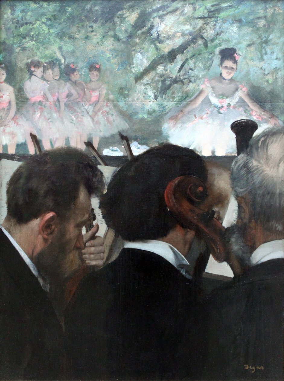 Die Orchestermusiker von Edgar Degas
