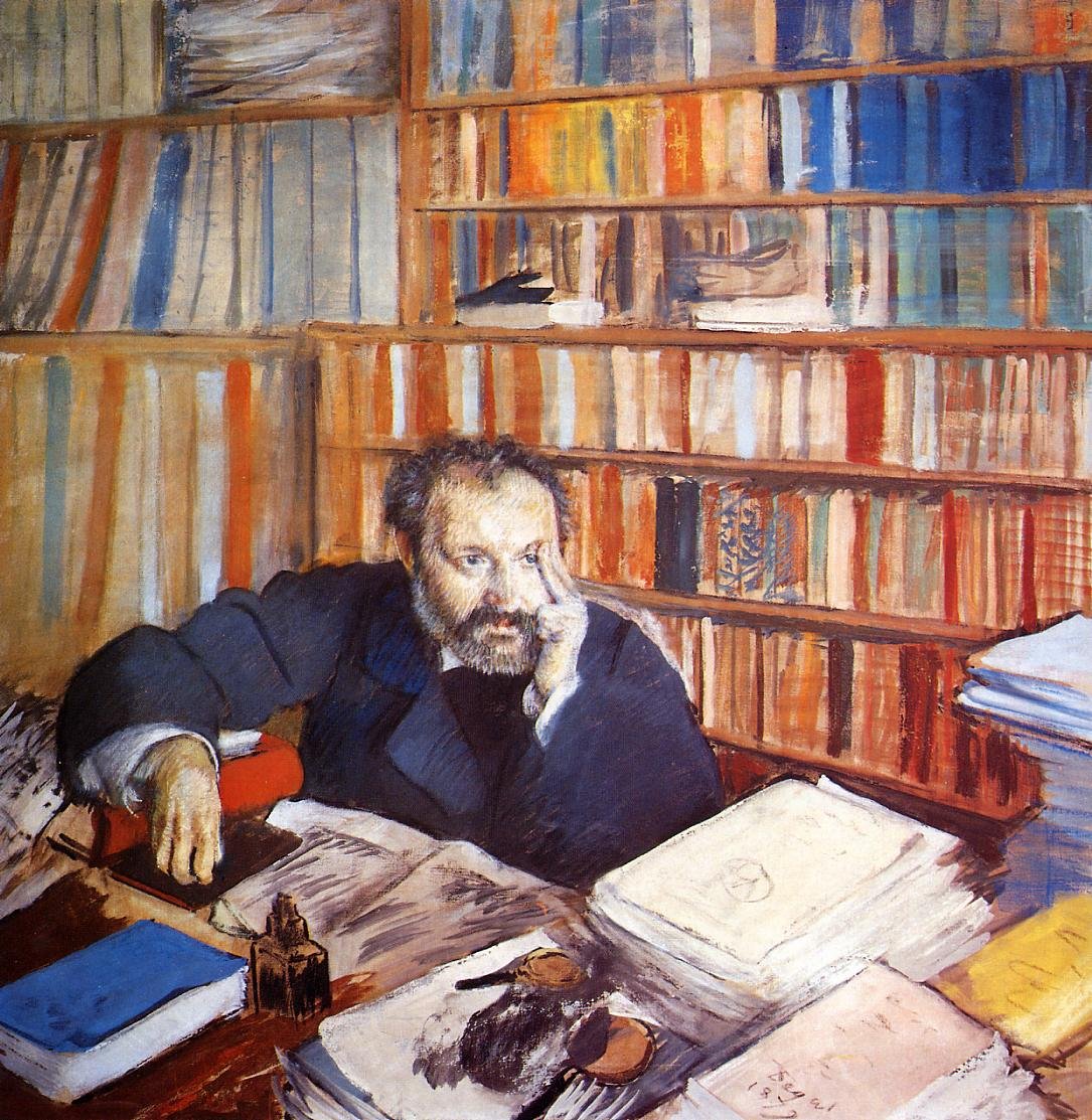 Porträt von Duranty von Edgar Degas
