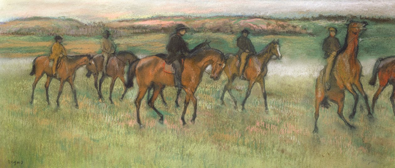 Rennpferde von Edgar Degas