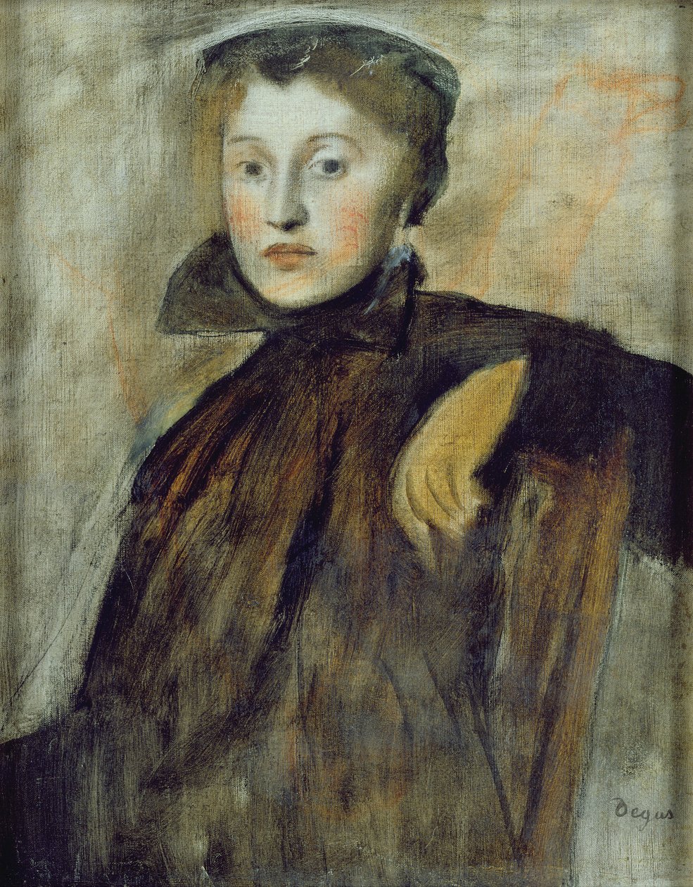 Studie für ein Porträt einer Dame, 1867 von Edgar Degas