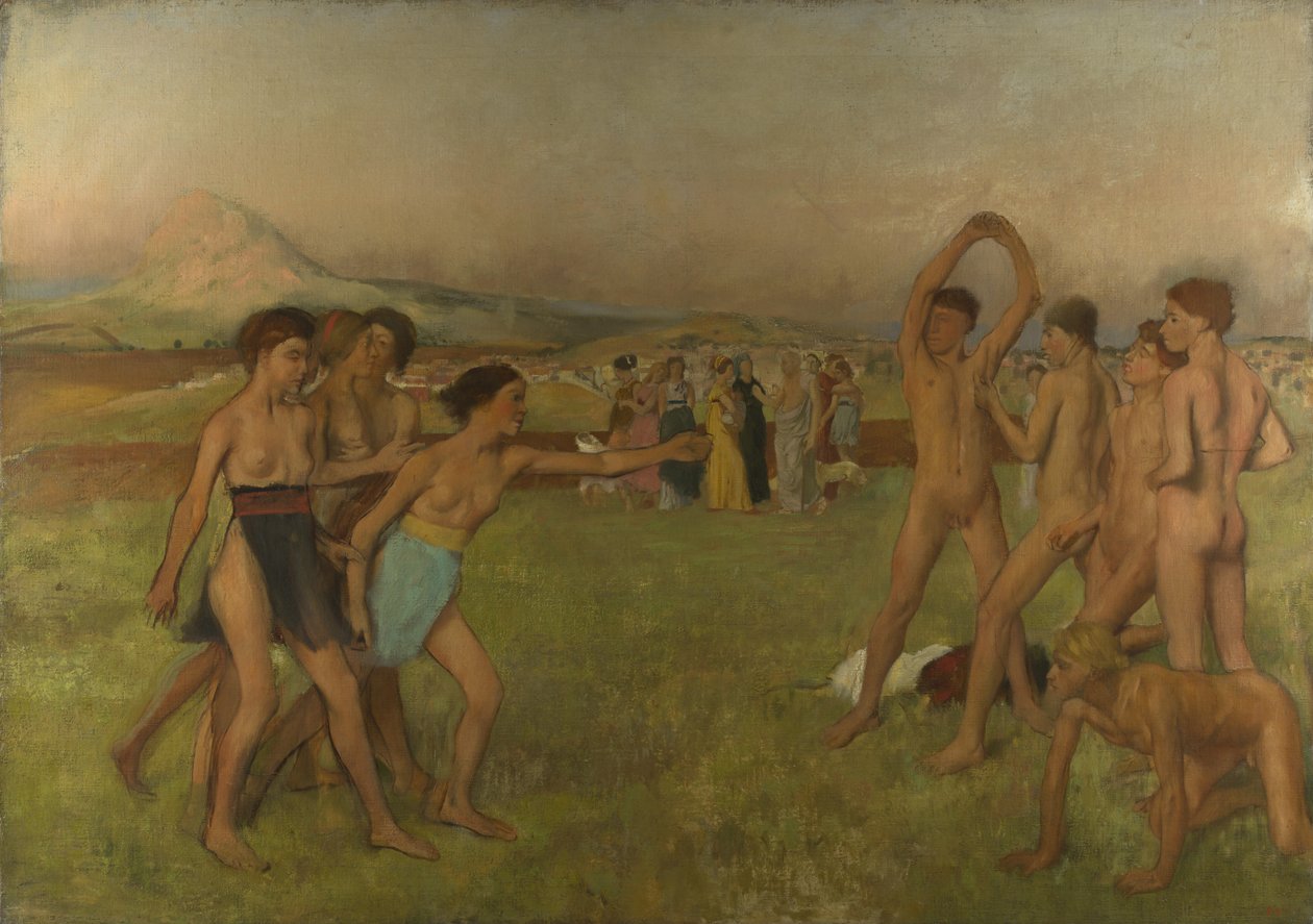 Junge Spartaner von Edgar Degas
