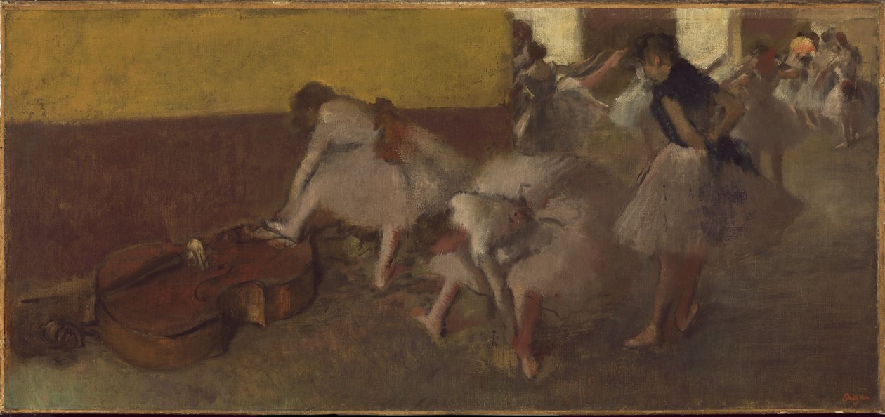 Tänzer im Grünen Zimmer, ca. 1879 von Edgar Degas