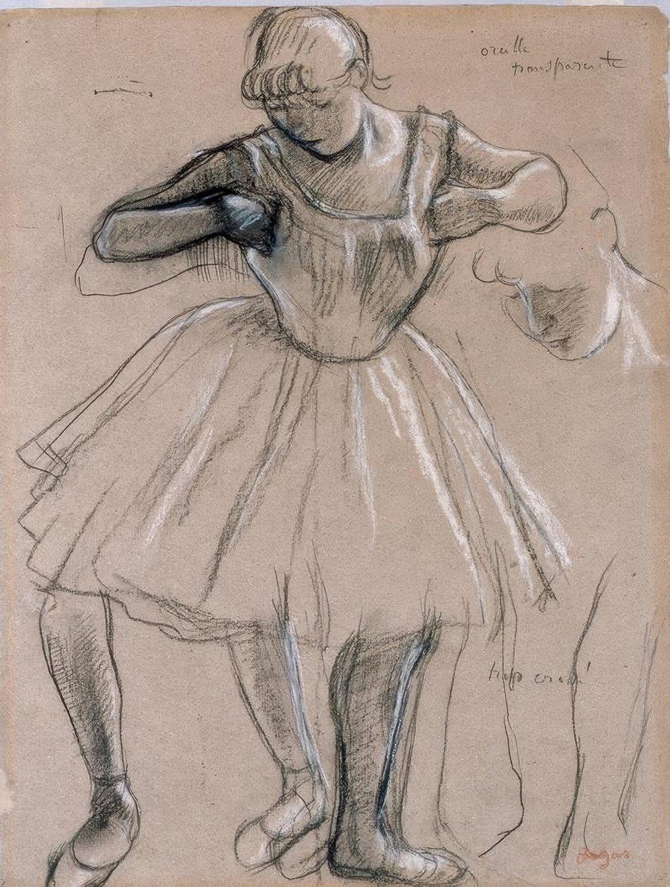 Stehende Tänzerin von Edgar Degas