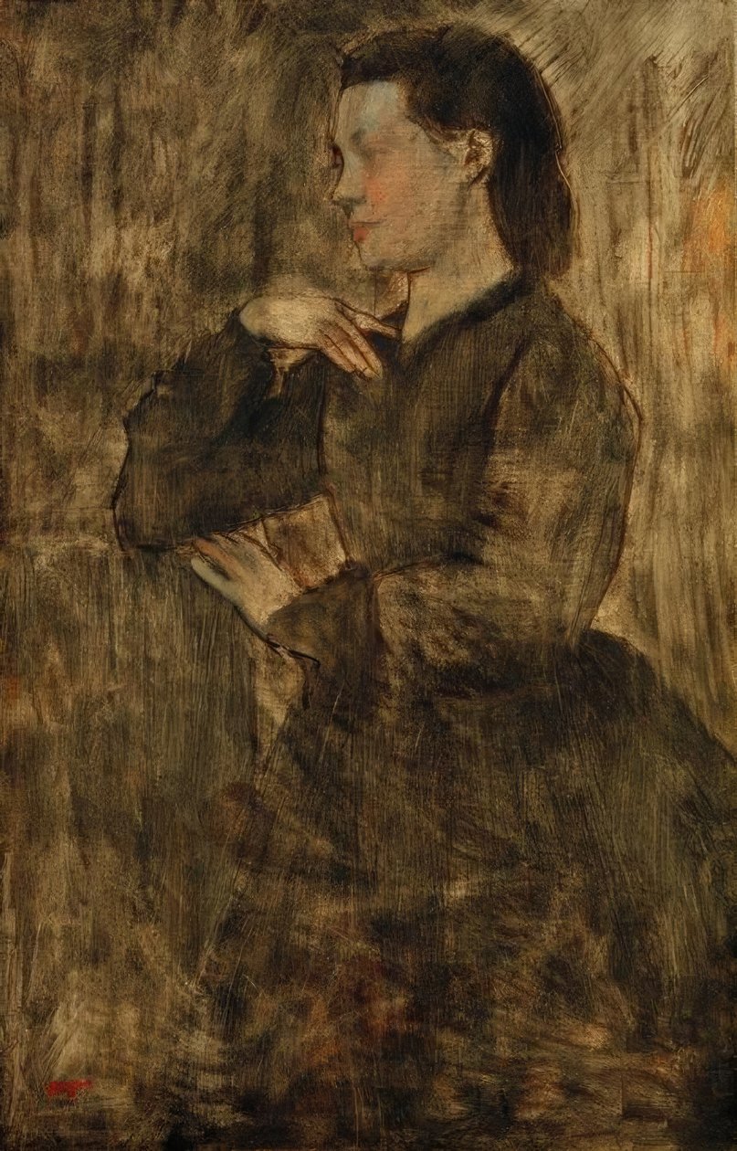 Frauenporträt von Edgar Degas