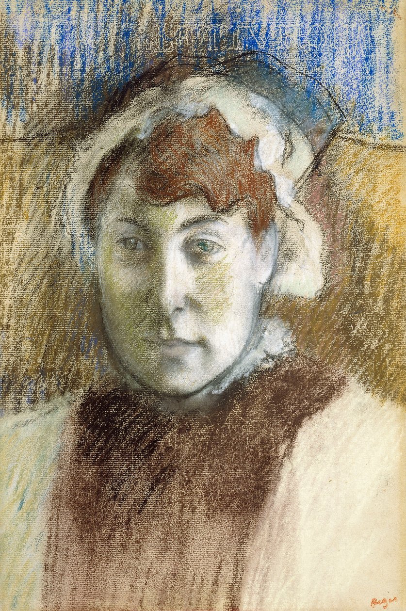 Kopf einer Frau von Edgar Degas