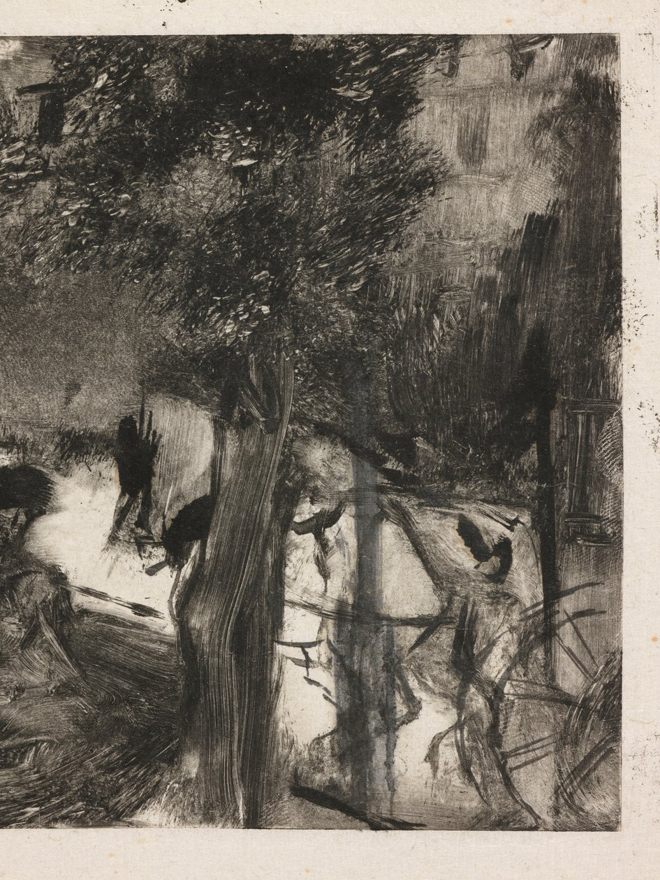 Die Avenue du Bois von Edgar Degas