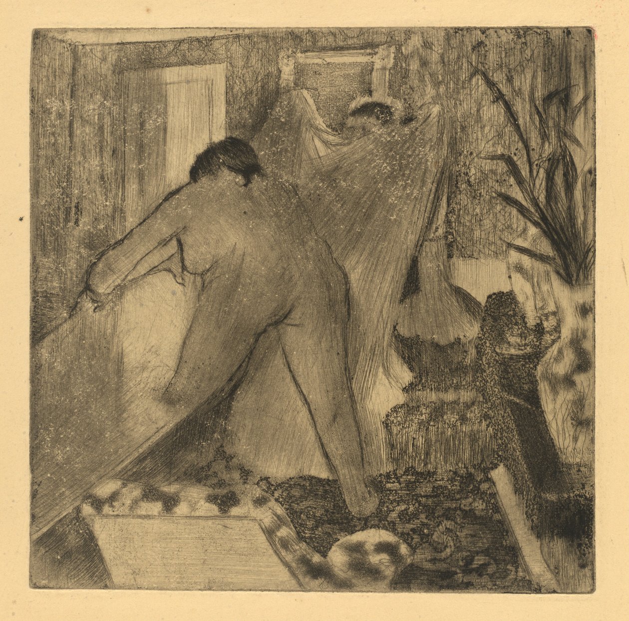 Nach dem Bad von Edgar Degas