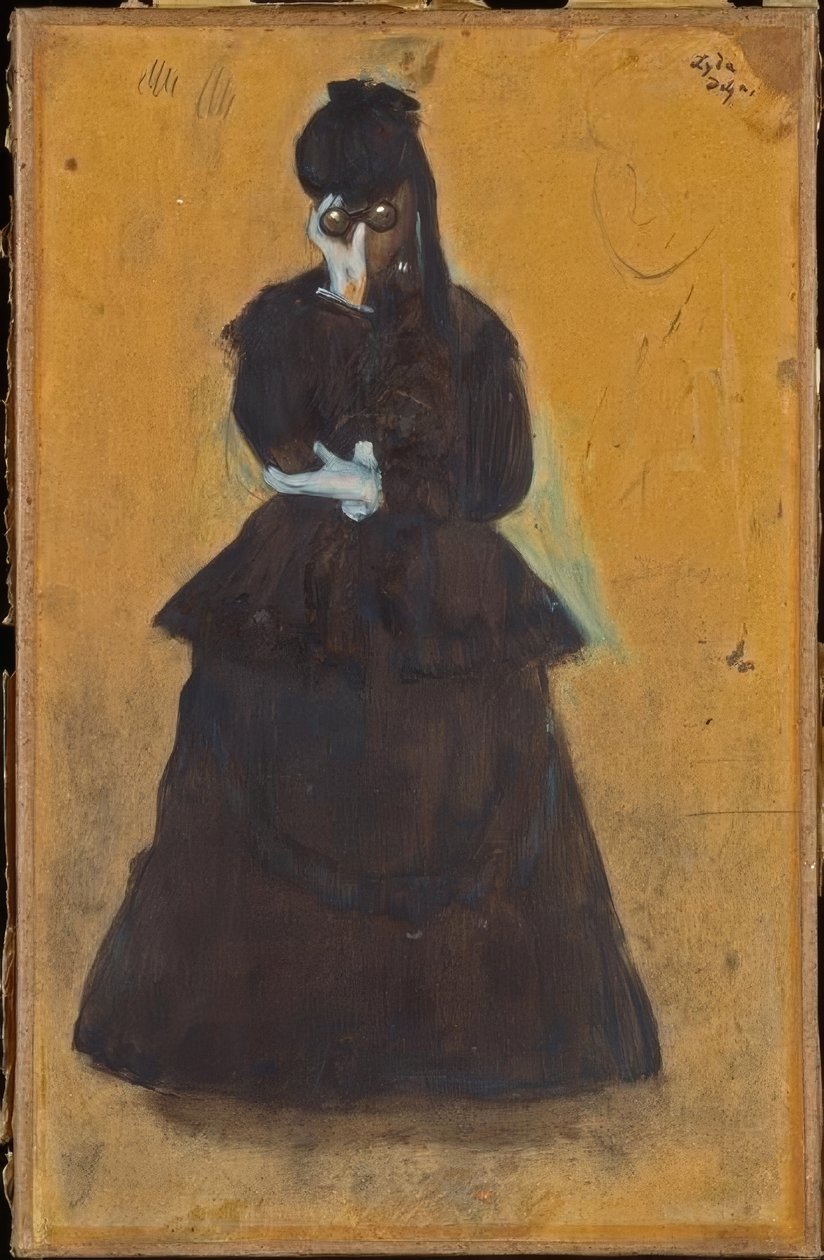 Lyda (Frau mit Lorgnette) von Edgar Degas