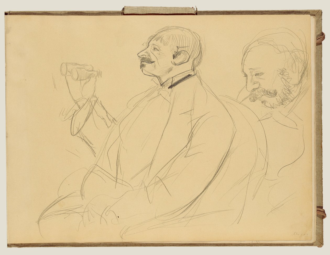 Opernfan und Ernest Reyer von Edgar Degas
