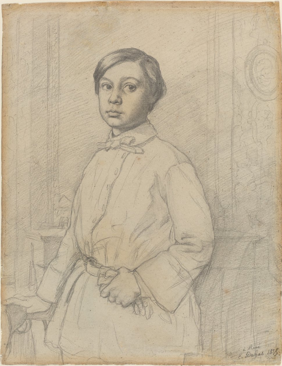 René de Gas [recto], 1855 von Edgar Degas