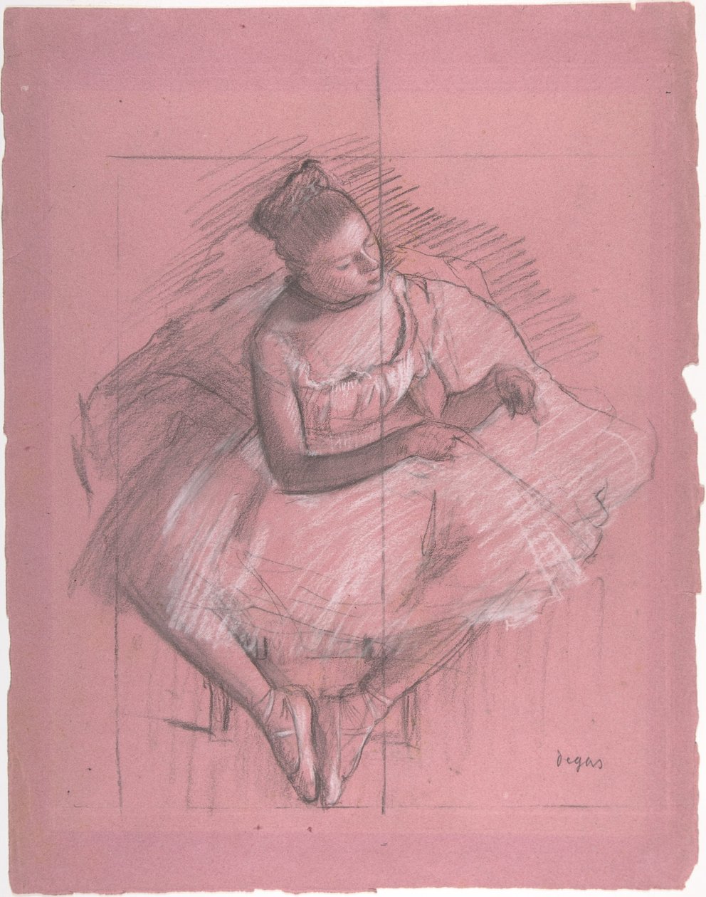 Sitzende Tänzerin von Edgar Degas