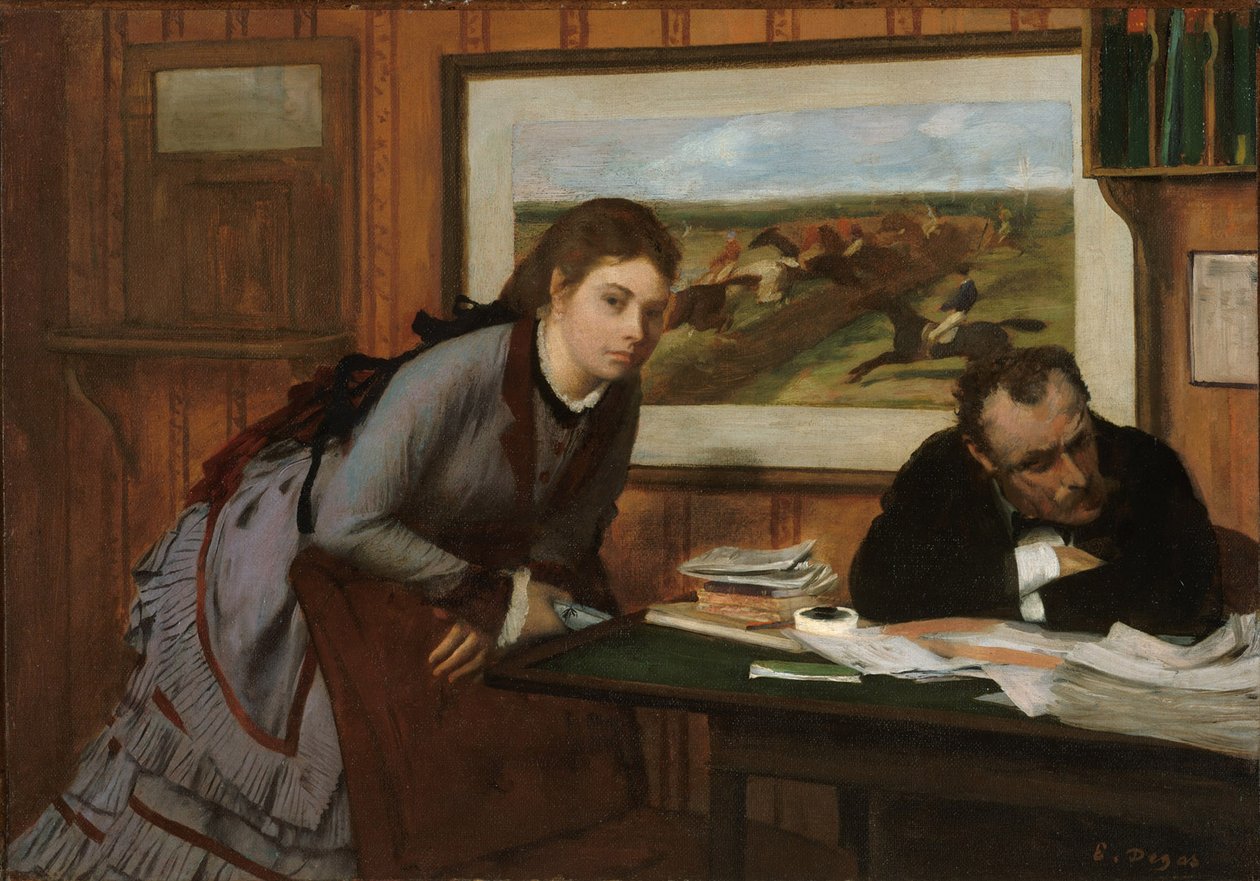 Schmollen, ca. 1870 von Edgar Degas