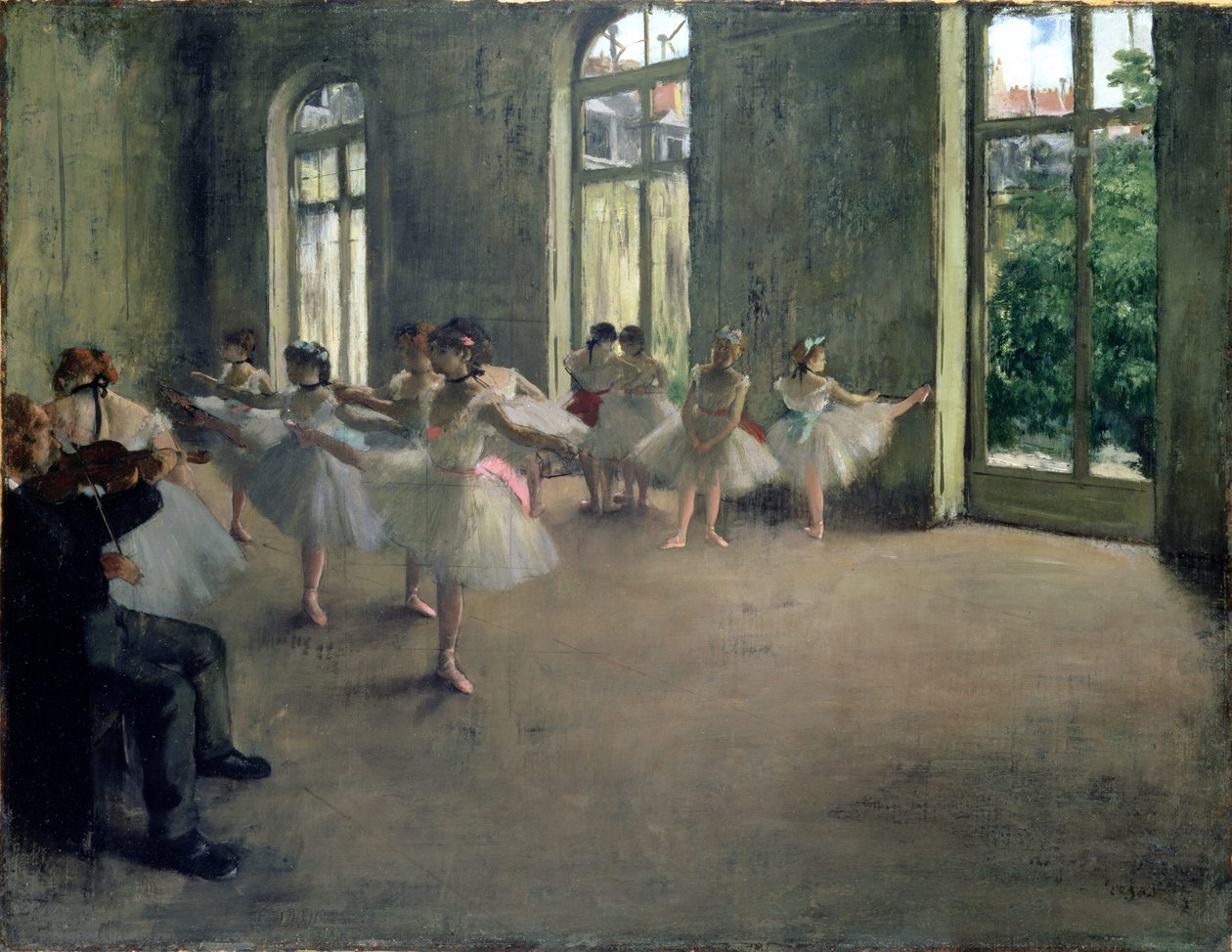 Die Probe, ca. 1873-78 von Edgar Degas