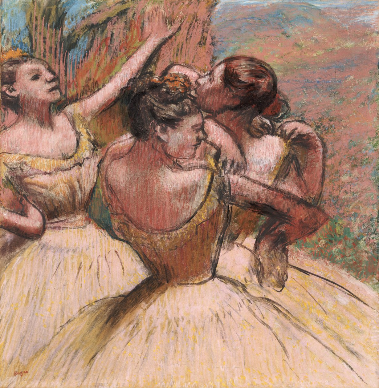 Drei Tänzerinnen von Edgar Degas