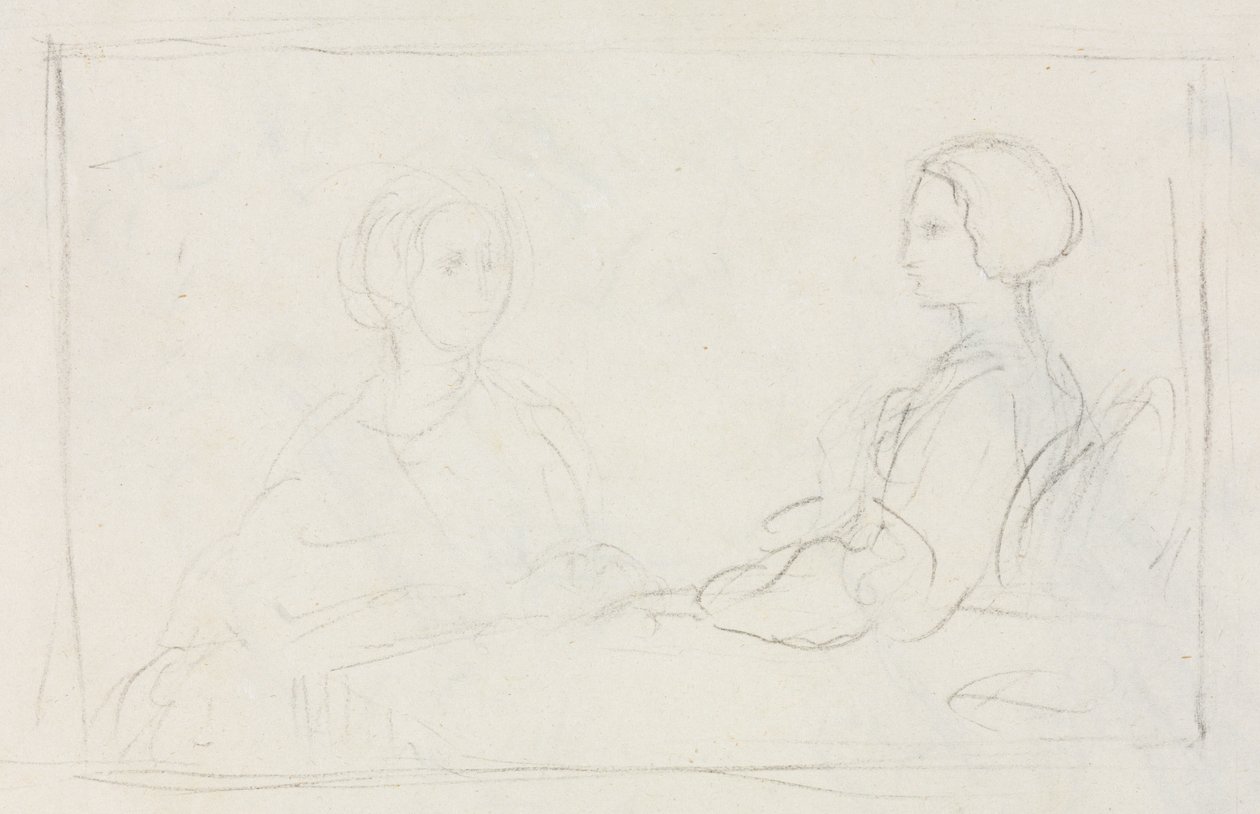 Zwei sitzende Frauen (verso) von Edgar Degas