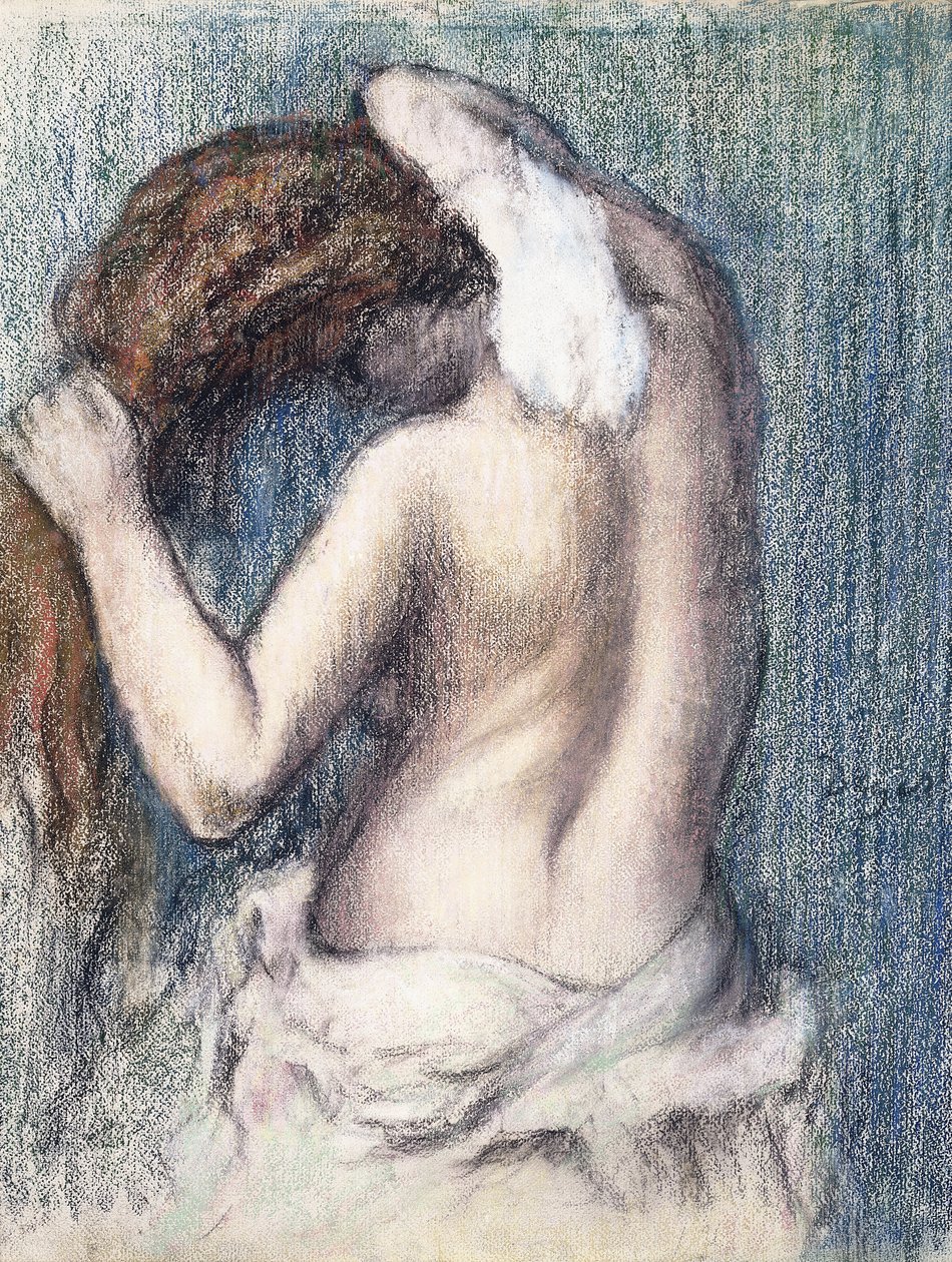 Frau beim Abtrocknen, ca. 1906 von Edgar Degas