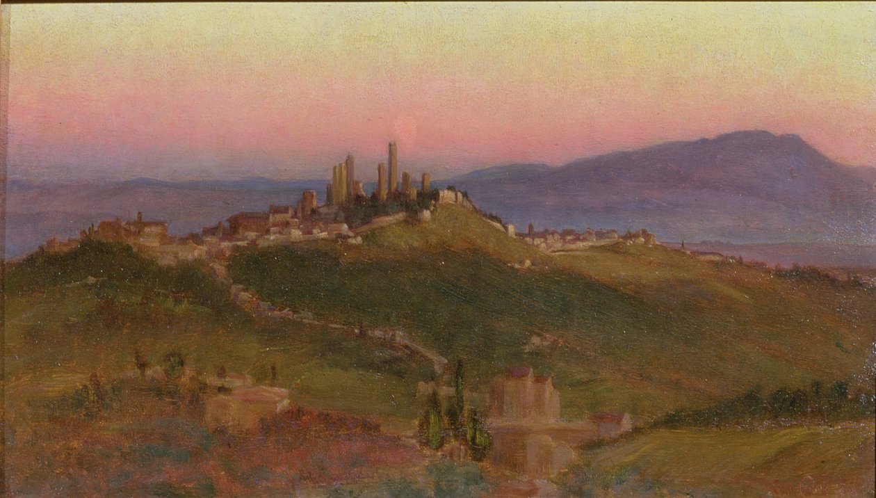 Ansicht von San Gimignano, 1898 von Edith Ridley Corbet
