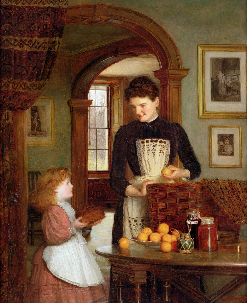 Tommys Schulkorb von Edith Hayllar