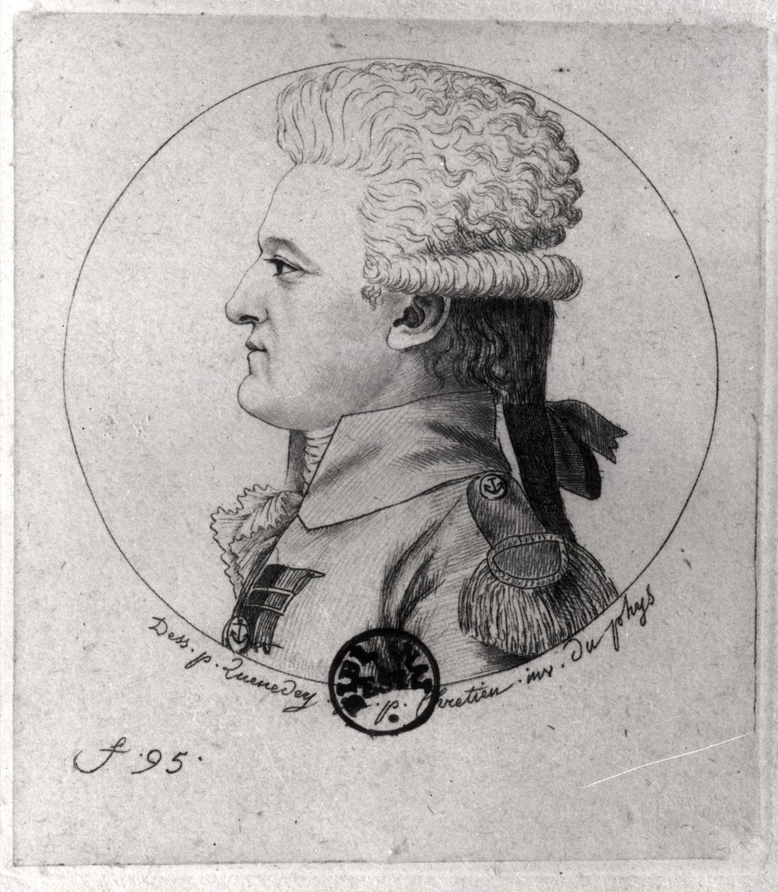 Porträt von Pierre Charles de Villeneuve (1763-1806), graviert von Gilles Louis Chretien (1754-1811) von Edme Quenedey